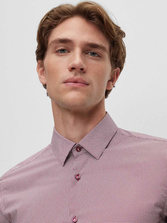 Hank Long-sleeved Cotton Shirt Red
