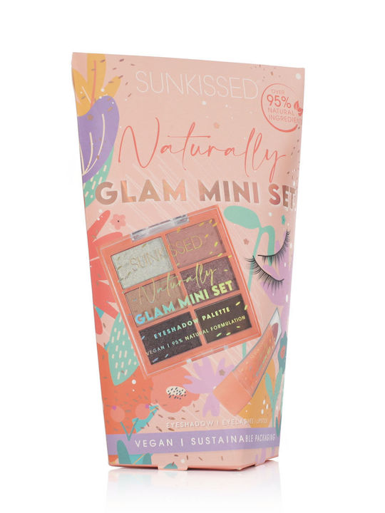 Sunkissed Naturally Glam Mini Сет за грим за Очи и Устни 3бр Sunkissed Naturally Glam Mini Сет за грим за Очи и Устни 3бр
