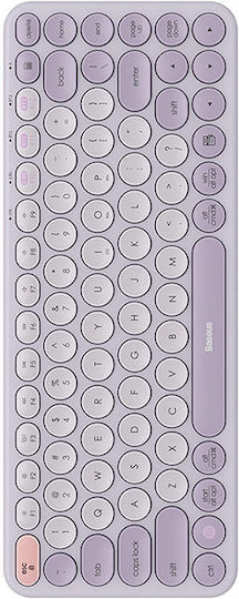 Baseus K01A Tri-Mode Fără fir Bluetooth Doar tastatura Engleză US Violet