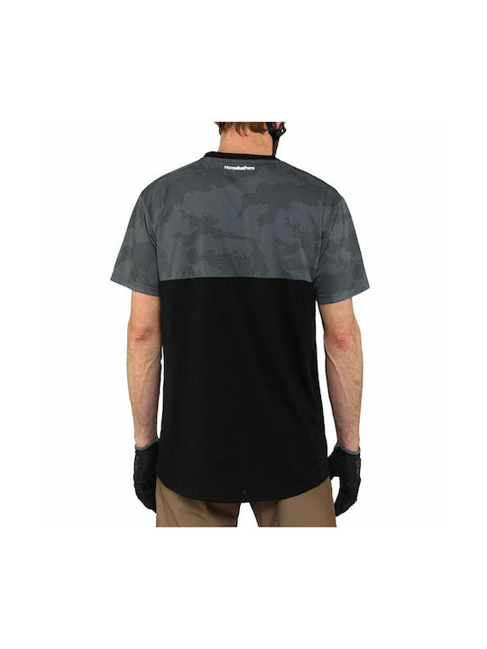 Horsefeathers Herren Kurze Ärmel Fahrradtrikot Mountain Bike Schwarz Horsefeathers Herren Kurze Ärmel Fahrradtrikot Mountain Bike Schwarz