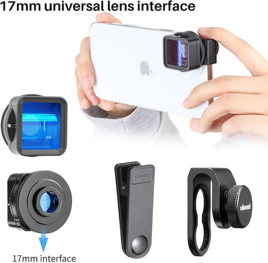 Ulanzi Anamorphic Phone Camera Lens Set Filter 1.55x in Blue Colour
