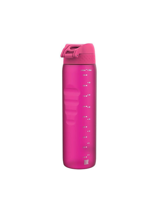 Ion8 Παγούρι Πλαστικό 1000ml Ροζ