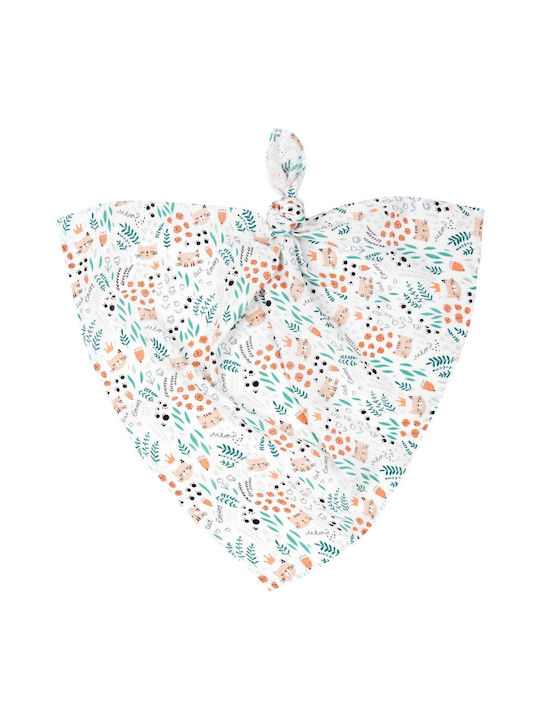 Jukki Tetro Kitty Space Muslin Swaddle Wrap Orange 70x80cm.