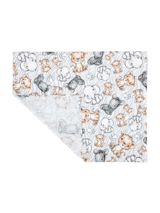 Jukki Flannel Swaddle Blanket Gray 70x80cm