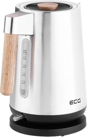 ECG Kettle 1.7lt 2200W Silver