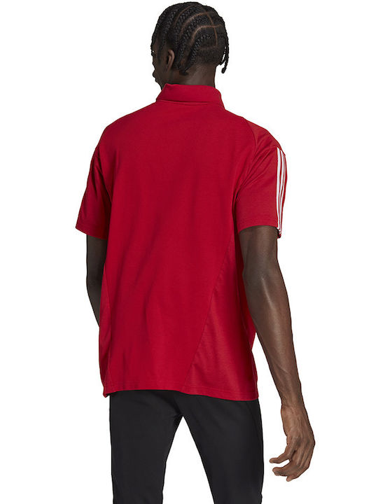 Adidas Tiro 23 Competition Ανδρικό T-shirt Κοντομάνικο Polo Κόκκινο