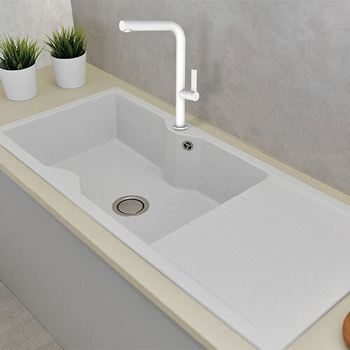 Crown Quadra Q16 Drop-In Μ116xΠ50cm Bianco Ice Crown Quadra Q16 Drop-In Μ116xΠ50cm Bianco Ice