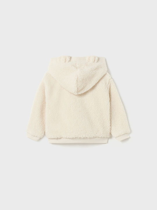 Mayoral Girls Cardigan with Zipper Beige