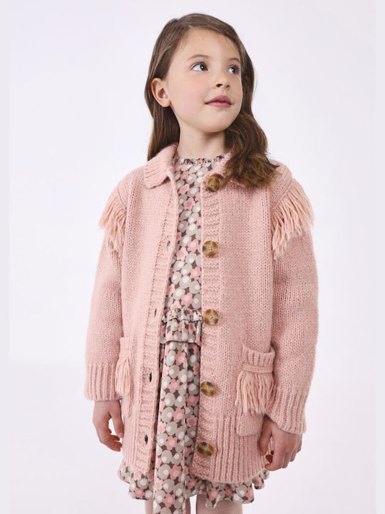 Mayoral Knitted Cardigan with Zipper Pink