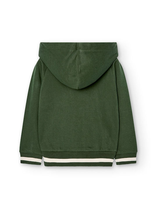 Boboli Sweatshirt with Zipper Green