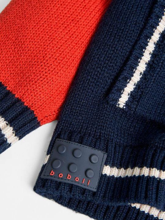 Kids Sweatshirt Cardigan with Hood Navy Blue