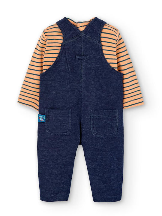 Boboli Kinder Set mit Hose Winter 2Stück Blau