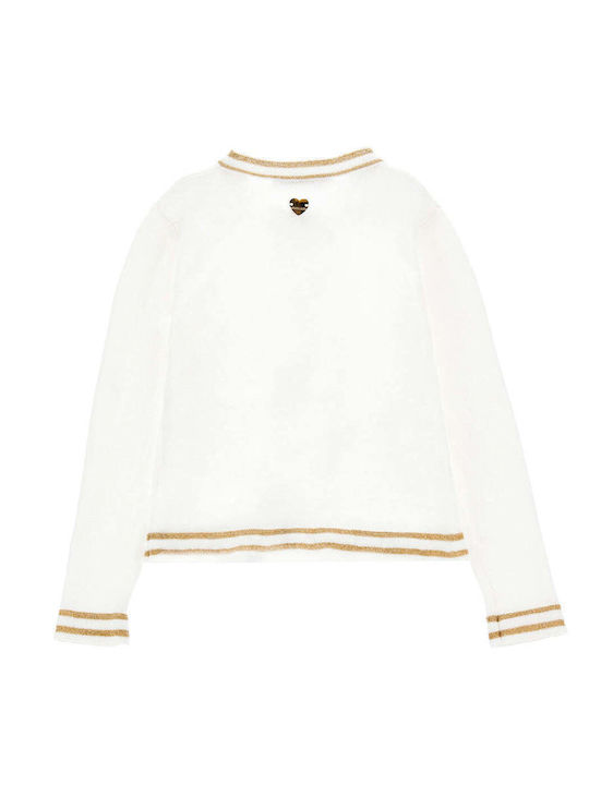 Kinderstrickjacke Weiß