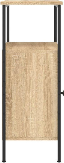 Nachttisch Metall Sonoma Oak 41x31x80cm