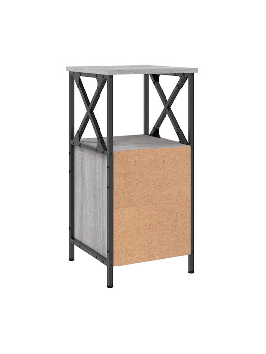 Wooden Gray Sonoma Bedside Table 34x35.5x70cm