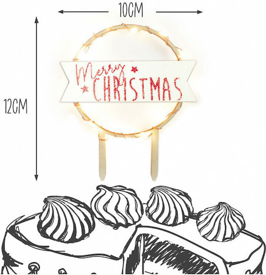 Christmas'' Χριστουγεννιάτικο Toppers Ξύλινο με Επιγραφή