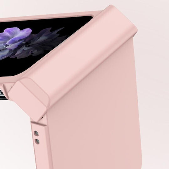 Skin Feel Umschlag Rückseite Kunststoff Orange (Galaxy Z Flip5)