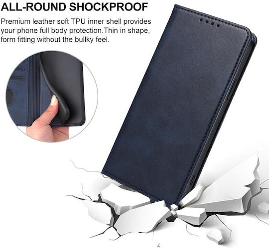 Wallet Δερμάτινο Μπλε (Redmi 10 5G)