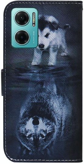 Coloured Drawing Back Cover Leather (Redmi 10 5G)
