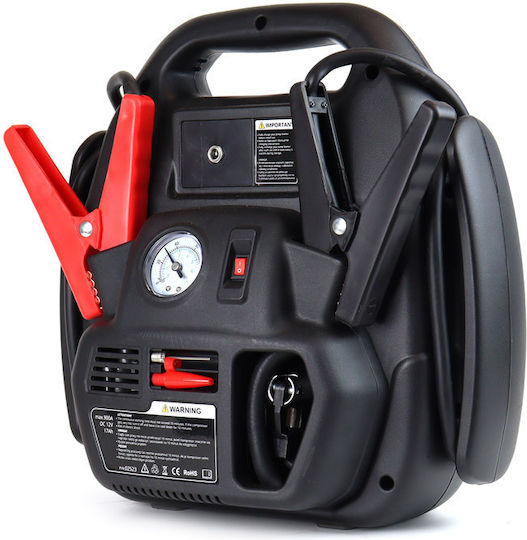 AMiO Portable Car Battery Jump Starter 300A with USB / Pump / Φακό / Power Bank 12V