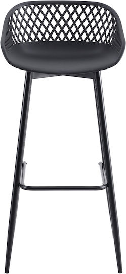Metallischer Außenbereich-Hocker Schwarz 45x45x97cm Metallischer Außenbereich-Hocker Schwarz 45x45x97cm