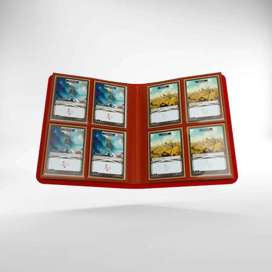 Gamegenic Casual Album 8-Fächer Bindemittel 4-Fächer Standard Größe Rot