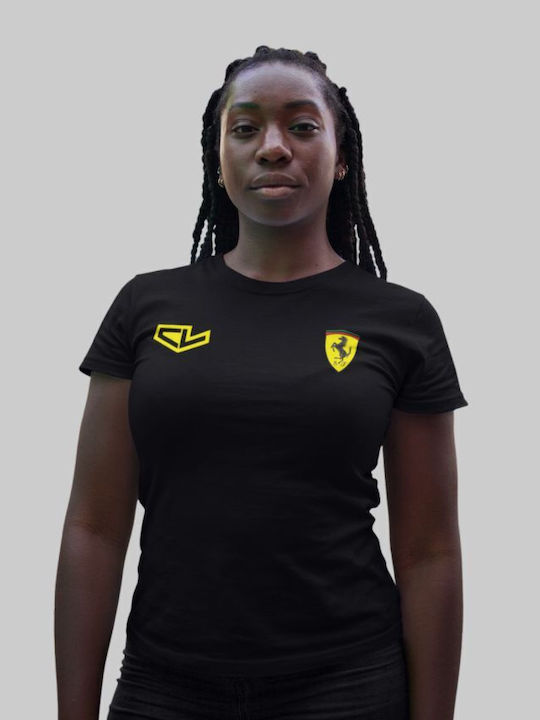 TKT Charles Leclerc Ferrari Women's Athletic T-shirt Yellow