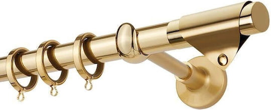 Zogometal Μεταλλικό Κουρτινόξυλο Prestige Collection Φ25mm