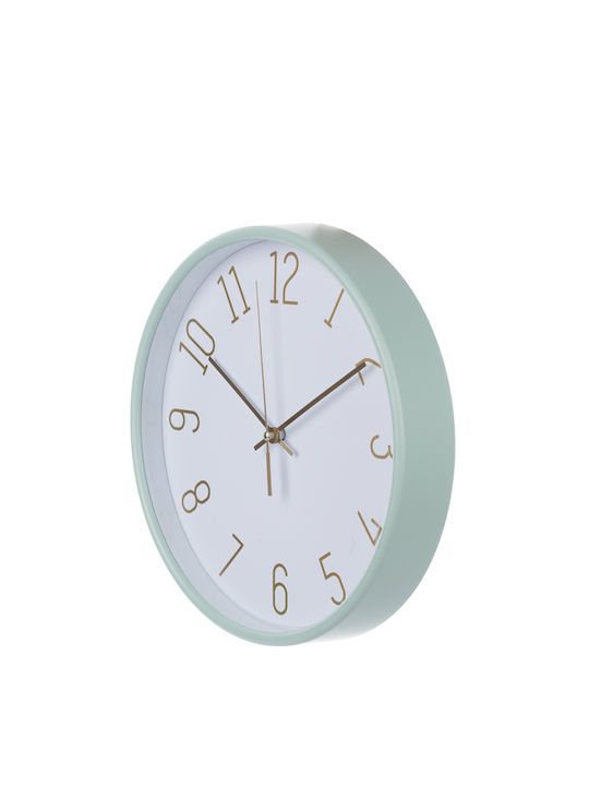 General Trade Wall Clock Plastic Green Ø25cm