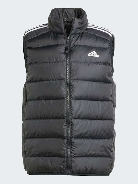 Essentials 3-Stripes Light Down Vestă Puffer De Iarnă Neagră