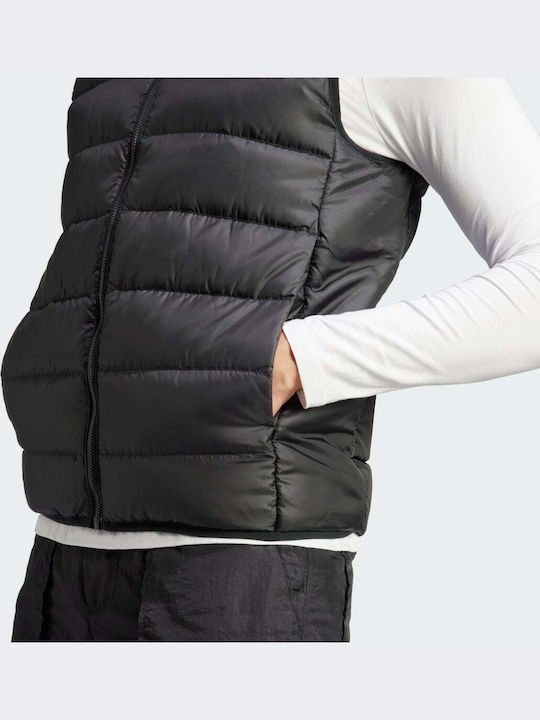 Essentials 3-Stripes Light Down Vestă Puffer De Iarnă Neagră