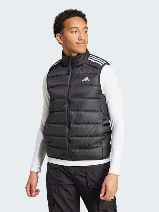 Essentials 3-Stripes Light Down Vestă Puffer De Iarnă Neagră