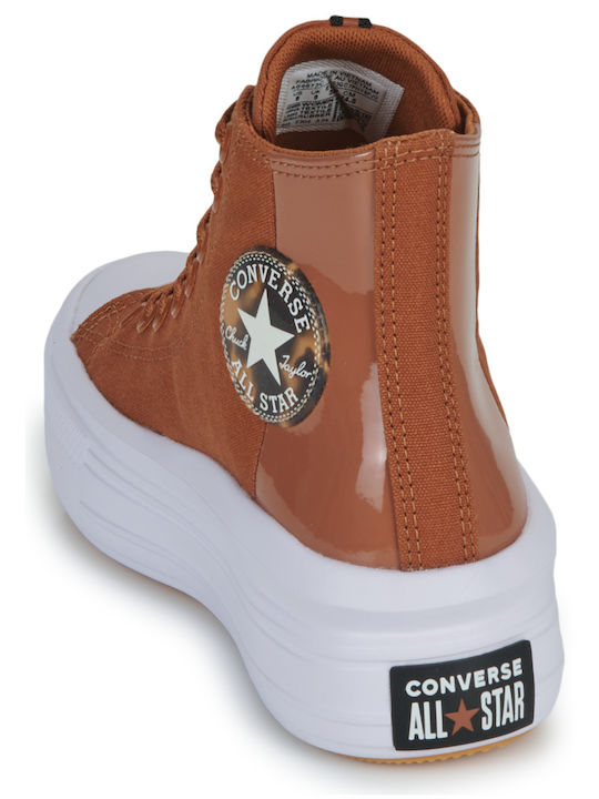 Chuck Taylor All Star Move Високи Тъмен Кафяв / Черен / Бял