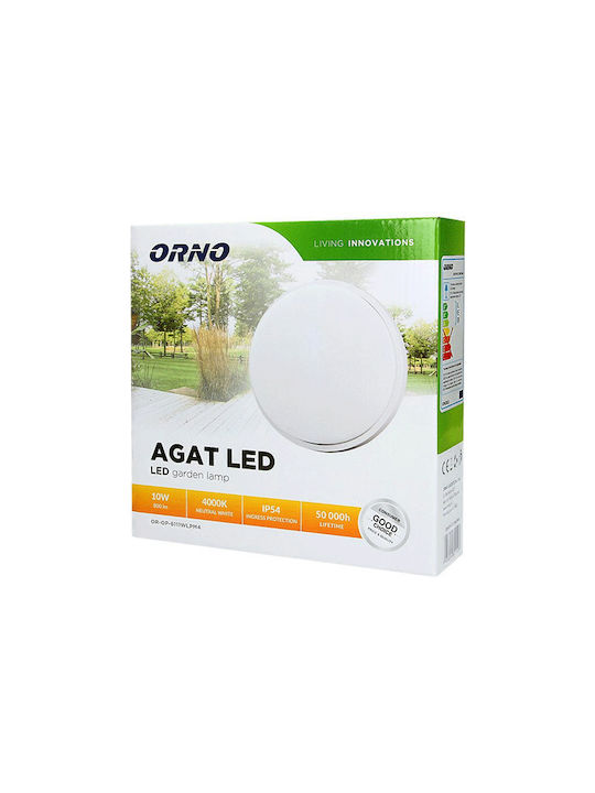 Redled Стенно Външно Плафонно Осветление LED IP54 15W с Естествено бяло Светлина