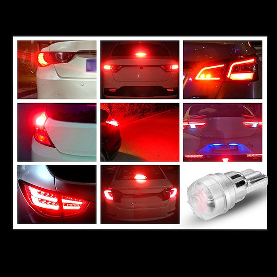 NovSight Lamps Car & Motorcycle T10 / W5W Canbus LED 6500K Red 12V 3W 2pcs
