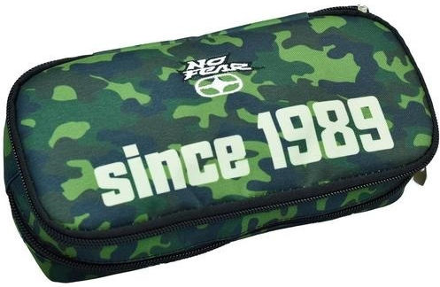 Back Me Up Camo Pencil Case with 2 Compartments Green