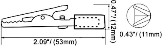 Κροκοδειλακι Μαύρο AT-0007