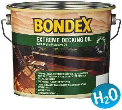 Bondex Extreme Decking Oil Λάδι Εμποτισμού Νερού 900 Άχρωμο Ματ 2.5lt