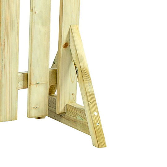 Showood Στήριγμα για Περίφραξη Κήπου από Ξύλο 45x45x4.5εκ.