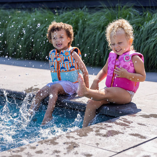 Swim Essentials Kinder-Schwimmweste Roze Panterprint Vest