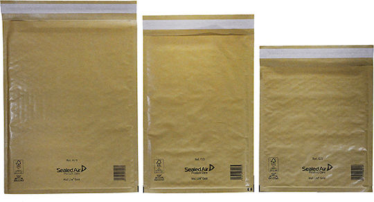 A&G Paper Set of Envelopes Bag Type with Bubble Wrap 10pcs in Brown Color