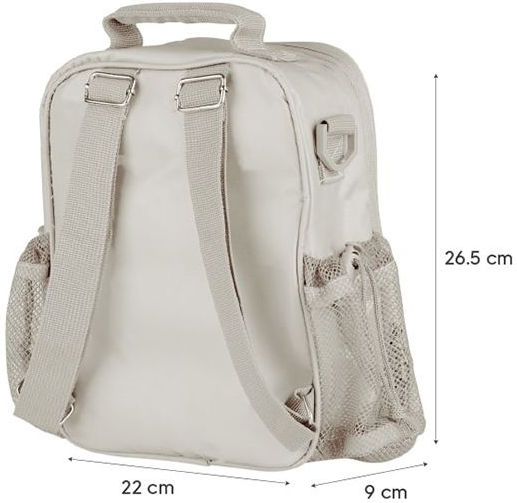 Citron Lunchbag Backpack Geantă Izotermică de Prânz de Mână pentru Școală 0.5lt Bej 21 x 10 x 22.5cm