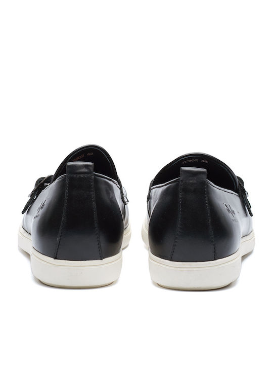 Δερμάτινα Ανδρικά Loafers σε Μαύρο Χρώμα