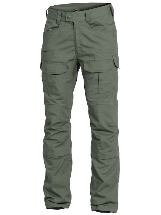Pentagon Lycos Combat Hunting Pants Camo Green in Green color