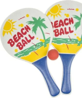 Mochtoys Beach Racket Red with Ball