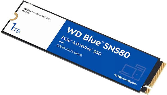 Western Digital Blue SN580 SSD 1TB M.2 NVMe PCI Express 4.0 WDS100T3B0E