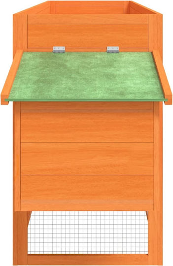 vidaXL Wooden Poultry Coop L2.04 x W0.84 x H0.5m