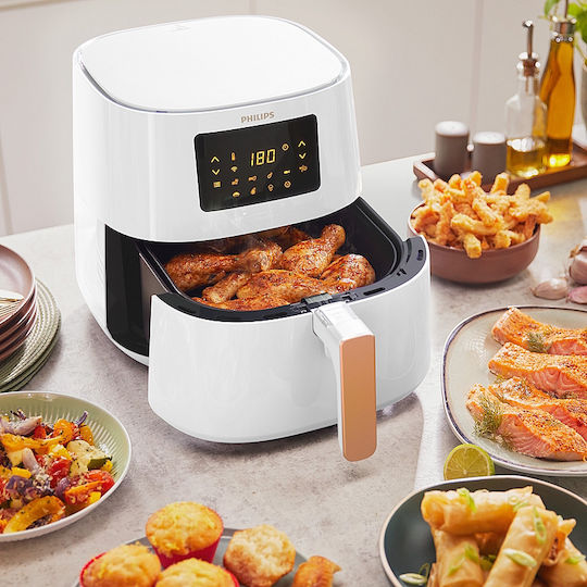 Philips HD9280/70 Air Fryer with Wi-Fi 6.2lt White
