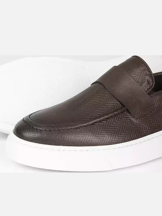 BY880 Ανδρικά Loafers σε Καφέ Χρώμα