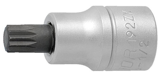 Unior Bit-Stecknuss mit Spline-Bit und Antriebsvierkant 1/2'' Größe M10 1Stück